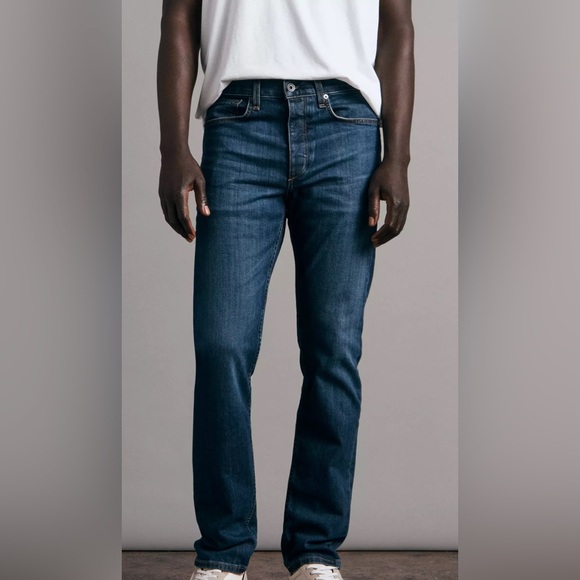 Rag & bone Men’s Fit 2‎ Slim Classic Blue Denim Jeans - Picture 2 of 12